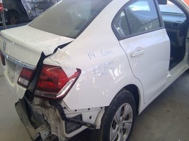2014 HONDA CIVIC LX , WHITE, AT, 1.8L STK# A25172